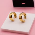 Dicke Creolen Gold 925 sterlingsilber