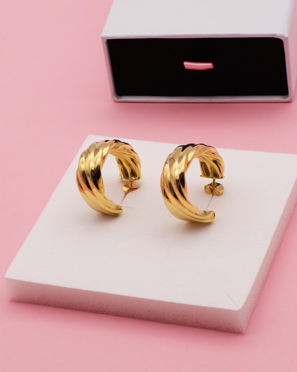 Dicke Creolen Gold 925 sterlingsilber