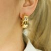 chunky hoops gold vermeil 925 silver