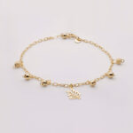 autumn leaf gold bracelet 925 sterling silver