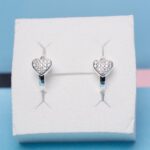heart earrings 925 silver