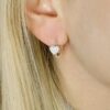 heart hoop earrings silver 925