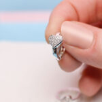 heart hoops earrings 925 silver