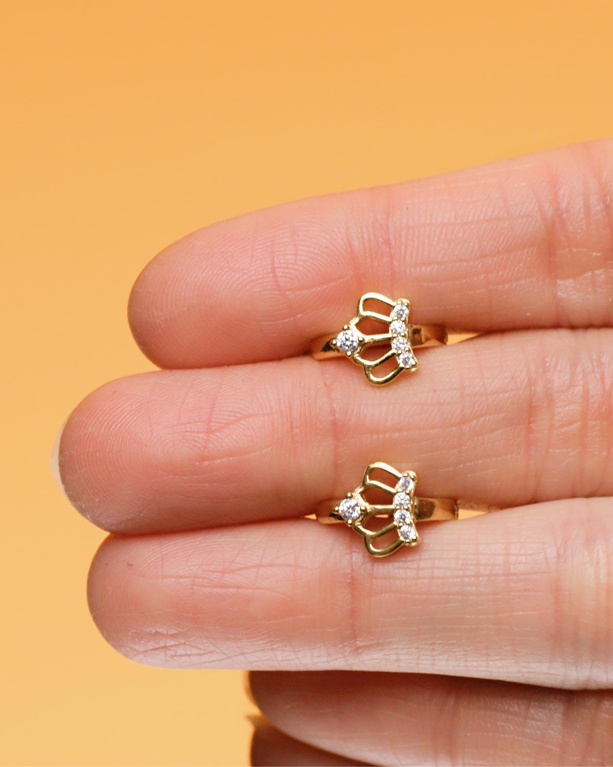 crown hoop earrings 925 sterling silver