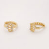 crown hoop earrings gold vermeil