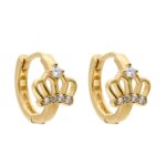 blitz fab princess queen gold hoop earrings
