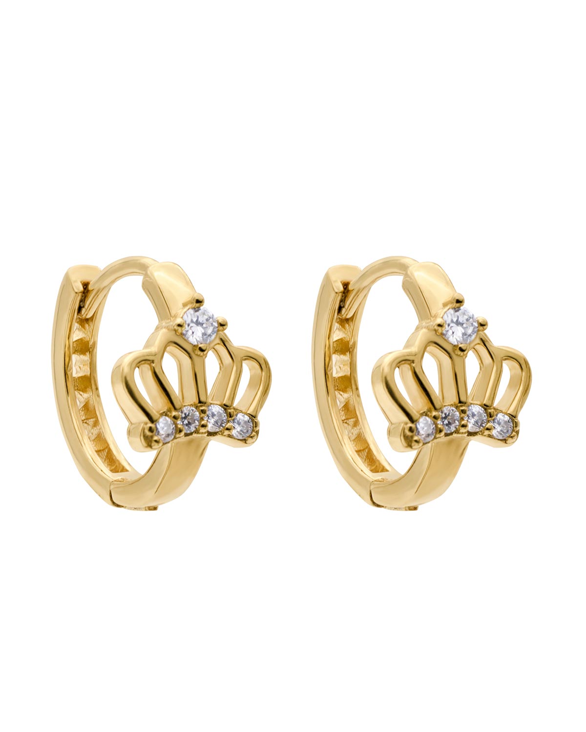 blitz fab princess queen gold hoop earrings