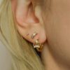ear stacking gold earrings vermeil hypoallergenic