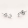 small stacking stud earrings silver 925