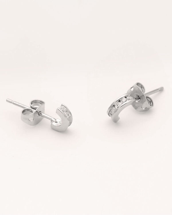 small stacking stud earrings silver 925