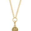smiley necklace gold girls gift