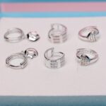 mehrere creolen mit anhängern 925 silber