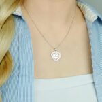 love necklace heart sterling silver