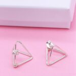 triangle earrings 925 sterling silver hypoallergenic