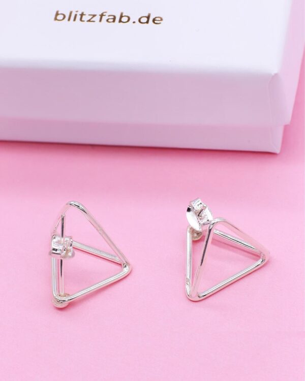 triangle earrings 925 sterling silver hypoallergenic