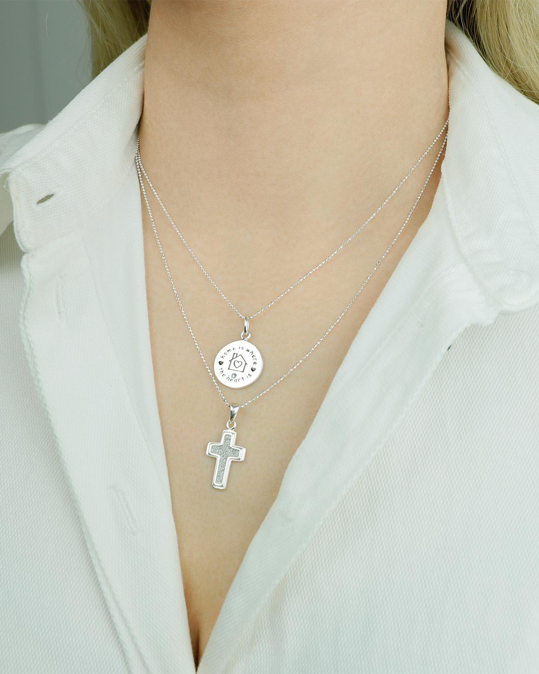 friendship necklace 925 sterling silver