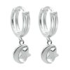 moon and star earrings 925 sterling silver