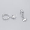 moon and star earrings silver 925