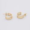 simple hoop earrings gold