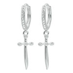 dagger earrings 925 sterling silver