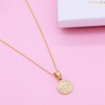 gold necklace st benedict san benito