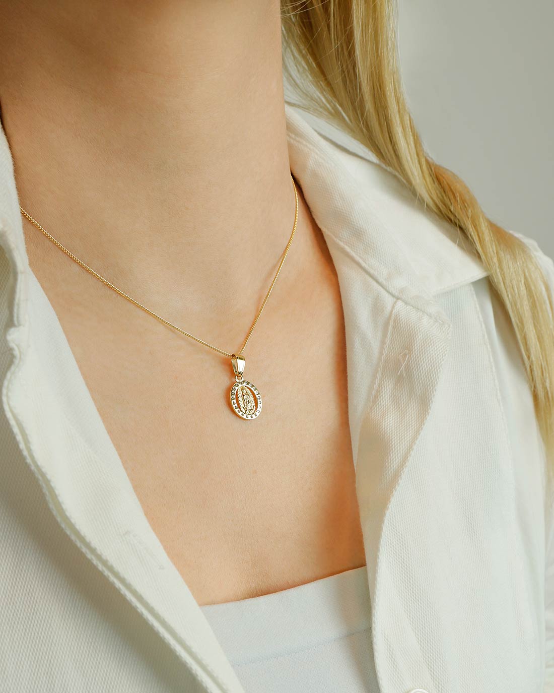 guadalupe virgin 24k gold vermeil 925 silver