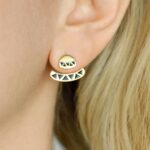 jacket earrings gold aztec sombrero