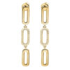 long dangle earrings gold vermeil 24k
