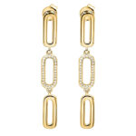 long dangle earrings gold vermeil 24k