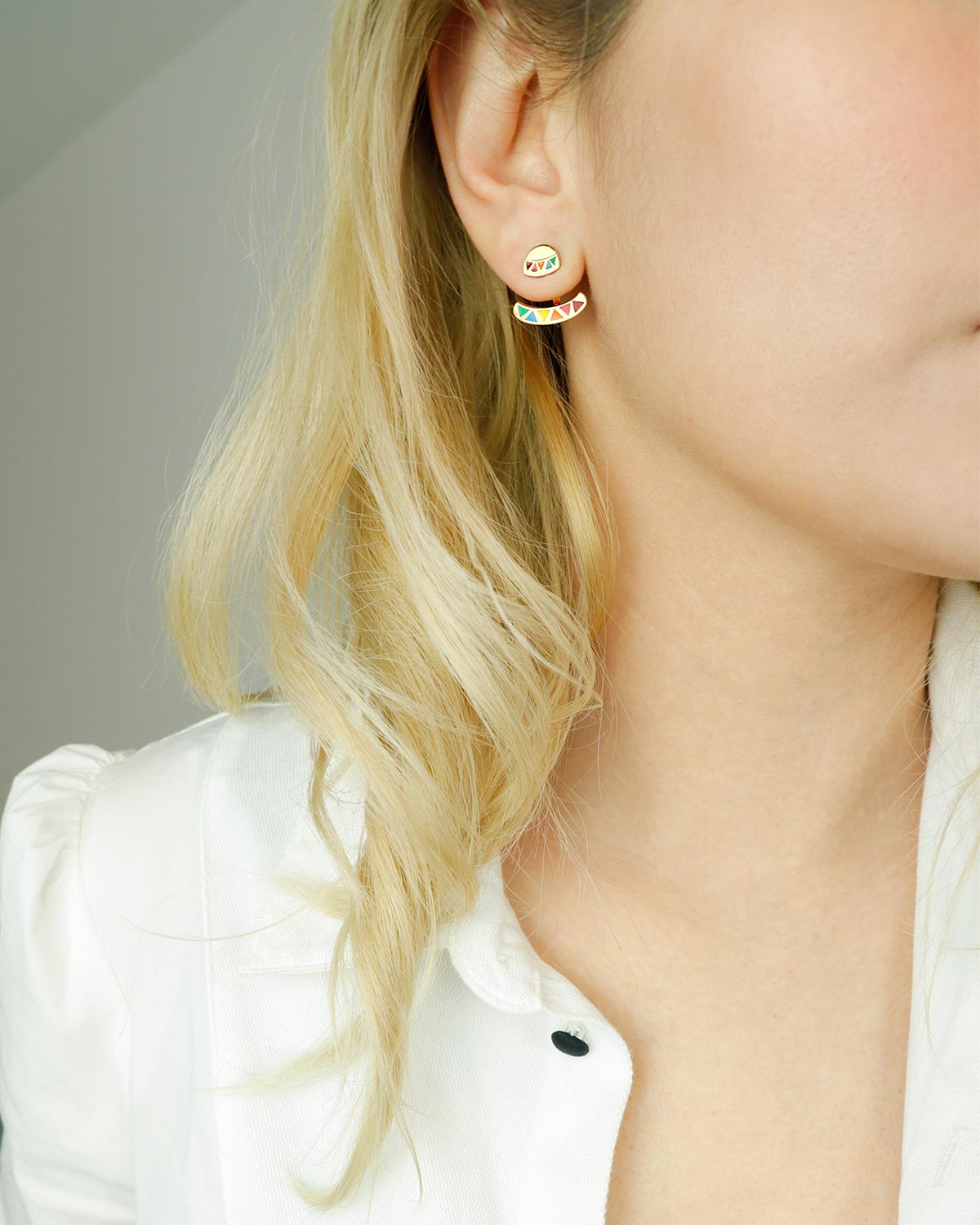 mexican earrings sombrero 24k gold vermeil