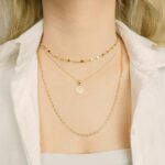 st benedict necklace gold 24k vermeil