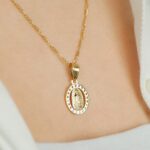 virgen guadalupe medal gold vermeil 925 silver