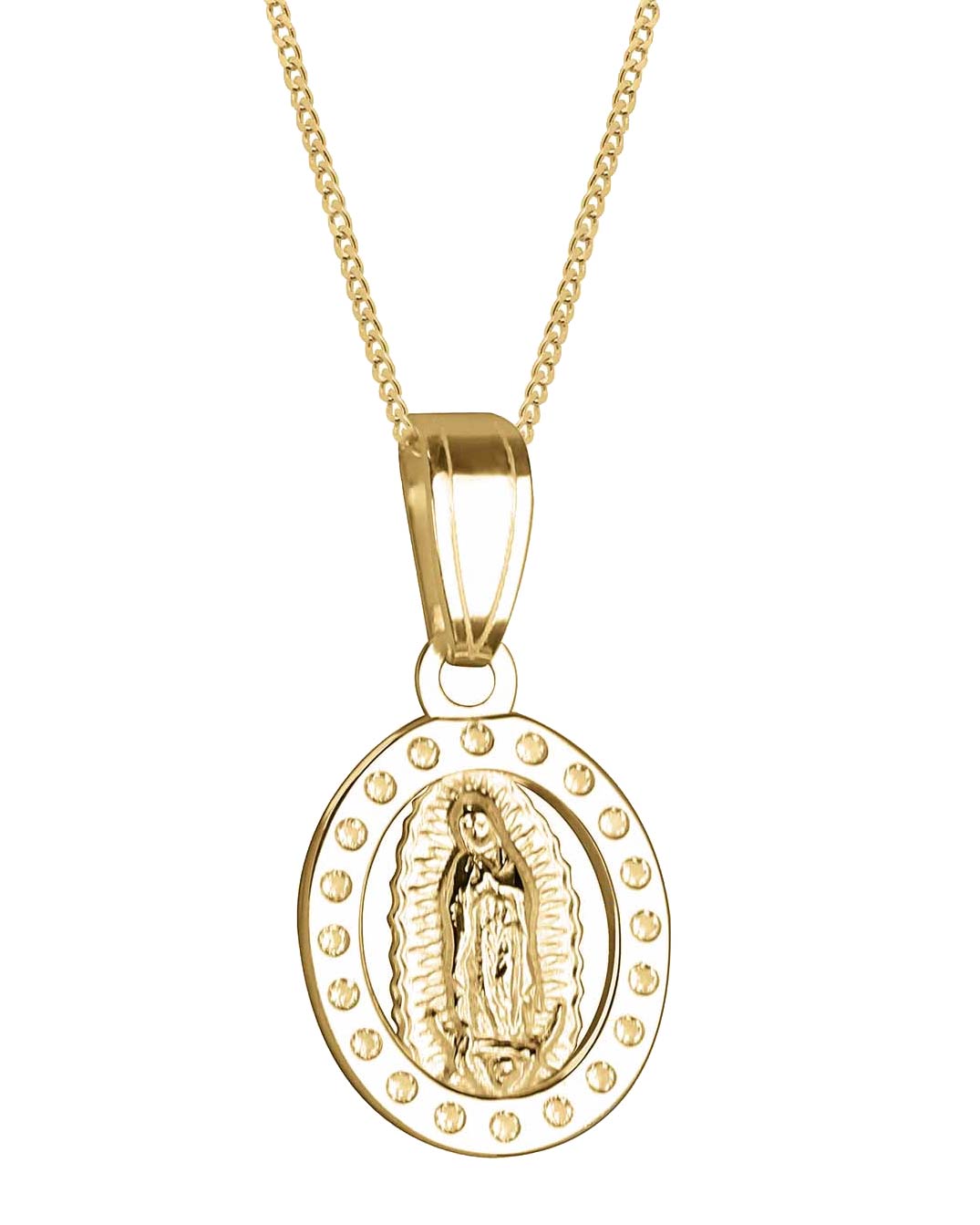 guadalupe necklace gold