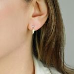 wing earrings 10k gold solid