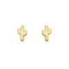 cactus nopal earrings solid gold 10K