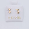 gift idea womens small earrings solid 10K gold