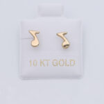 gift idea womens small earrings solid 10K gold