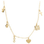 christian necklace love God gold 925 silver