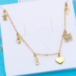 christian necklace love God gold vermeil