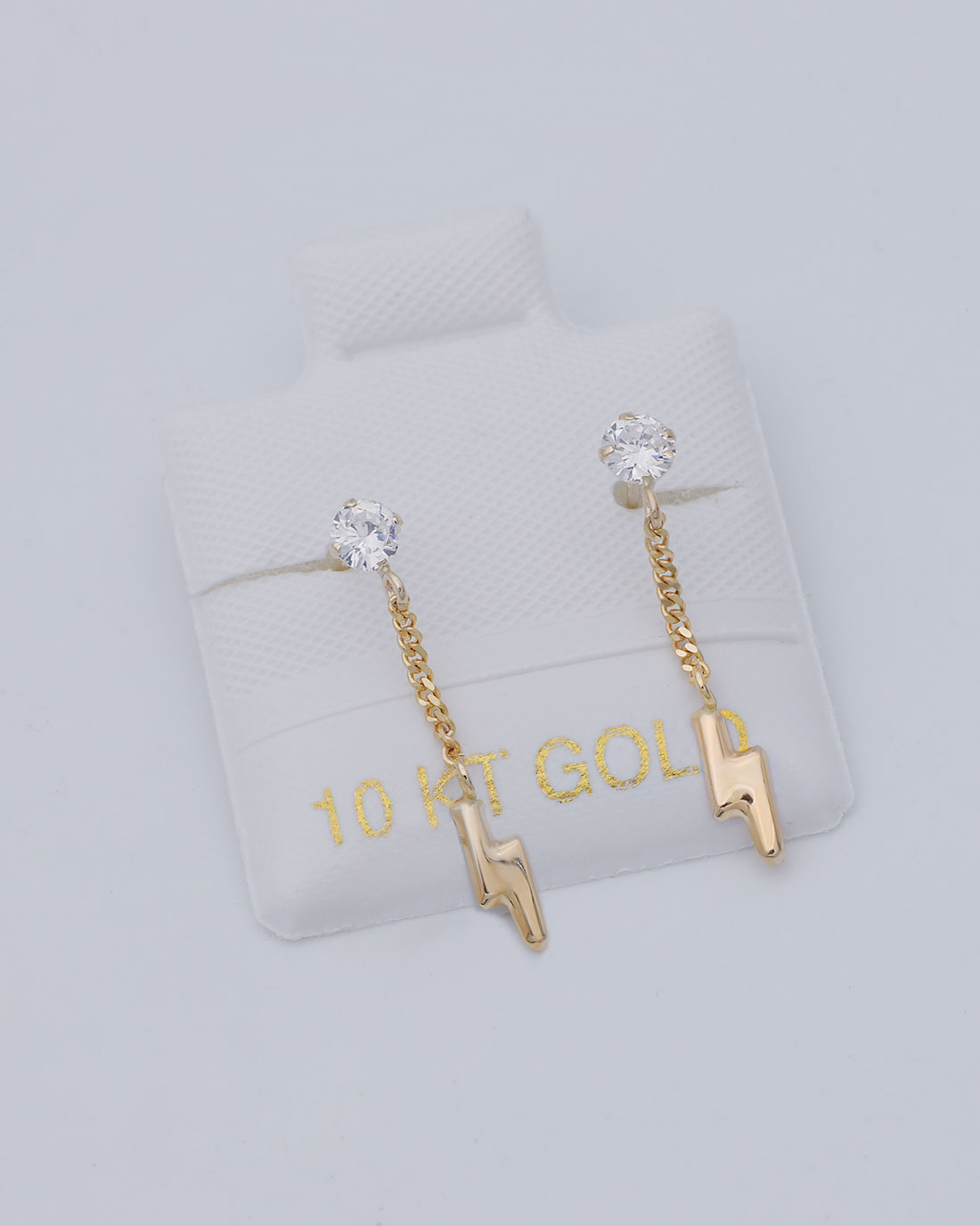 dangling earrings 10k solid gold hanging