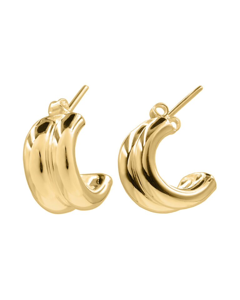 statement earrings gold vermeil 24 k 925 silver