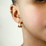 wide chunky hoops 24k gold vermeil
