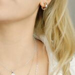 chunky silver hoop earrings 4mm thickness