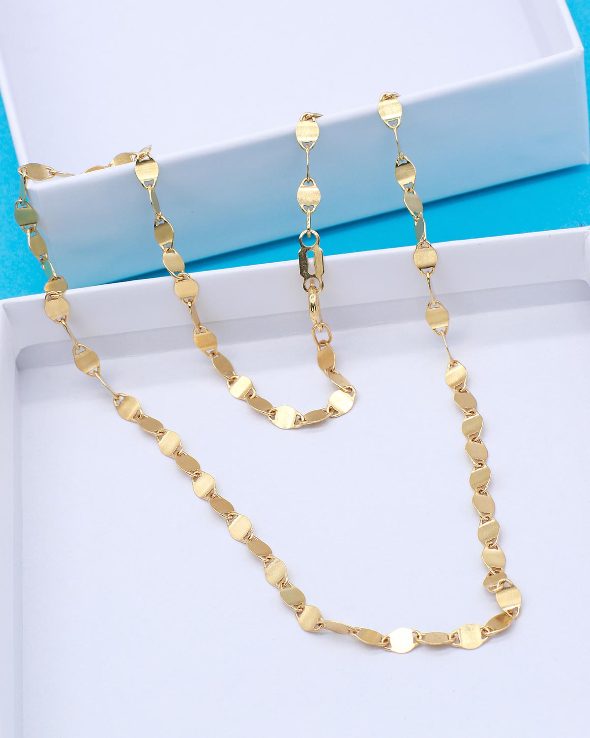 thick link chain gold 925 silver